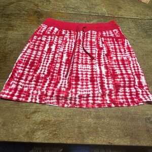 Kim Rogers Red and White Valentine’s Day skort